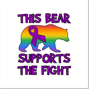 Support-Purple Ribbon Posters and Art